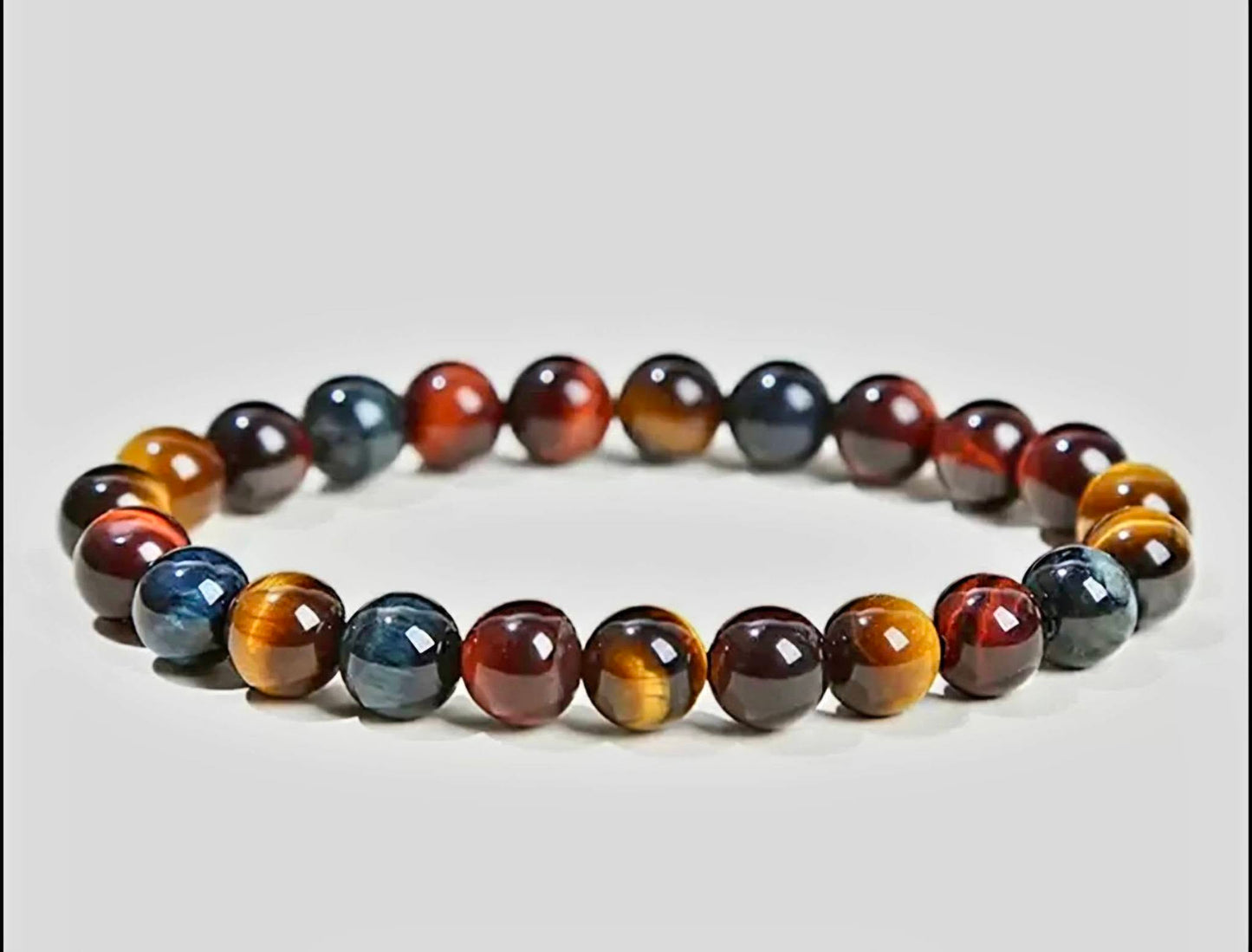 Enkelt og fleksibelt steinarmbÅnd, 3 Color Tiger Eye