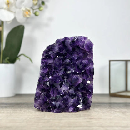 Natural Uruguayan Amethyst Cathedral with Large & Shinny Crystals - CBP1271, 15.5x12cm