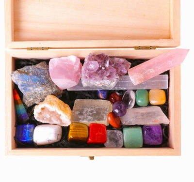 Nytt Premium 23 deler Chakra Krystallsett