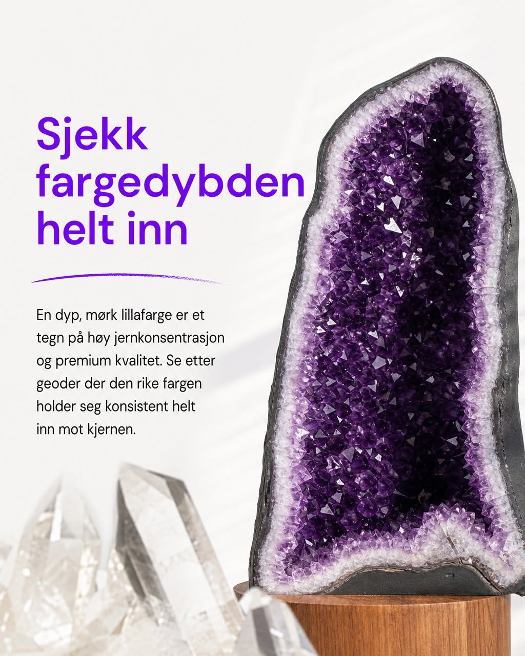 Valg av Ametyst Geode / Hva du bør se etter !
