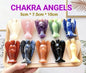 Chakra Angel Set, 10 stk. 7.5cm