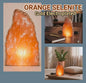 Orange SELENITE Ledlamp | Gold Electroplated, Crystal Night Light | Luxury Home Décor&nbsp;