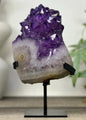Uruguayan Amethyst Cluster with Large & Shiny Crystals - MWS3308,18.5x10.5cm