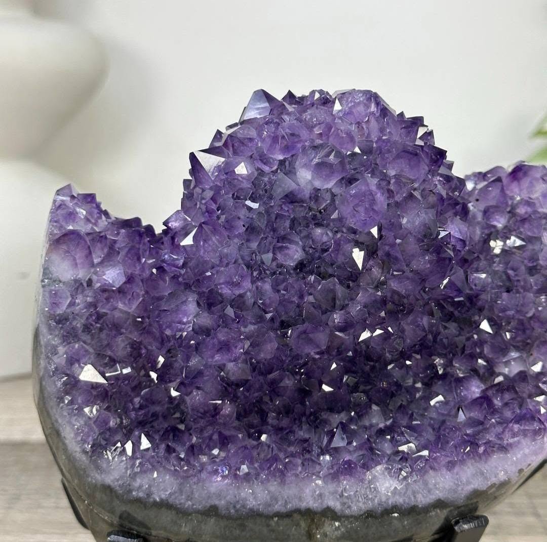 Natural Uruguay Amethyst Crystal Cluster - MWS3305, 16x14cm
