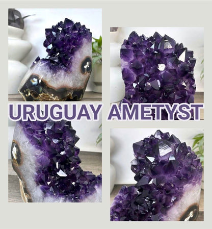 Super High Quality Uruguayan Amethyst &amp; Agate Polished Statement Piece | CBP1403, 24x22x15cm