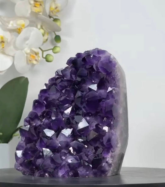 Natural Uruguayan Amethyst Cathedral with Large & Shiny Crystals - CBP1271, 15.5x12cm