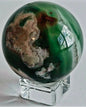 Green Blossom Agate Sphere, 55 - 60mm