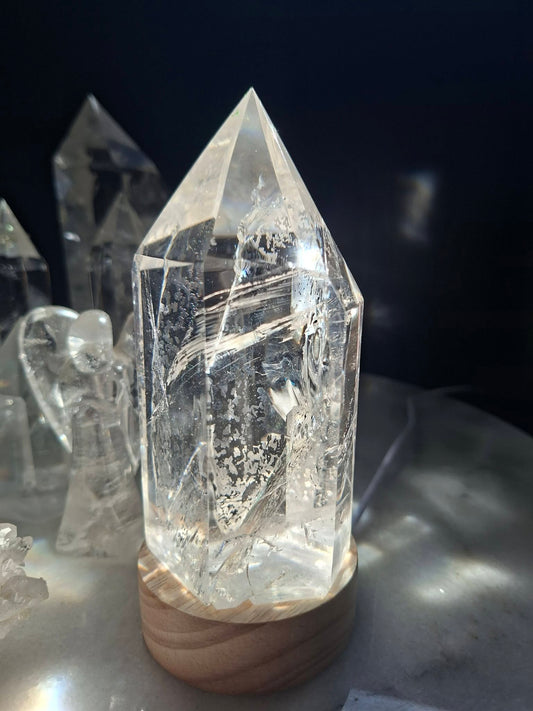 BRAZILIAN Clear Quartz Towers (Large - Specimens THICK) ca. 400gram