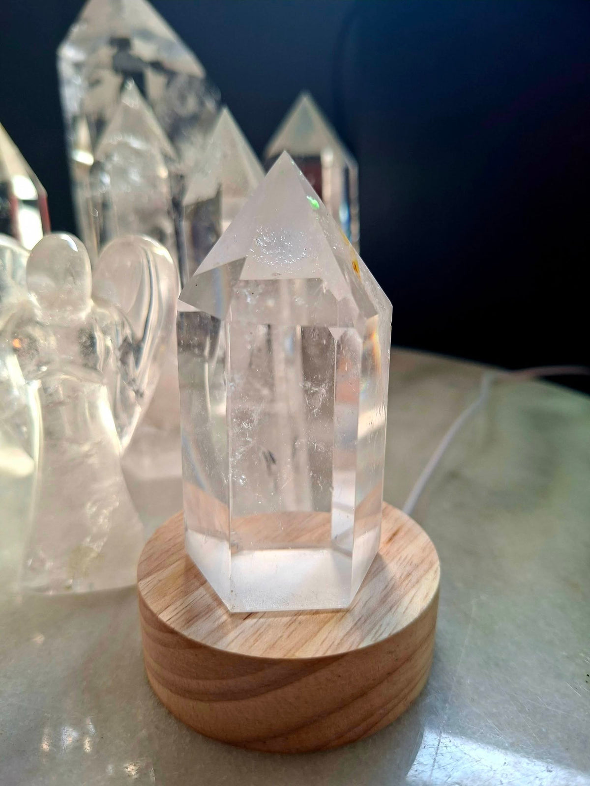 Brazilian Spiritual Clear Quartz High Quality Tower , ca. 5 -6 cm - 150 gram, small