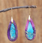 Nye, MICCI Design Bohemian Imperial Jasper Øredobber, Gold Plated