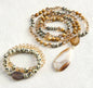 Nytt BOHEMIAN AGATE Design Smykkesett ( Kjede, Armbånd ) Jasper - Dalmantiner & Decor ..