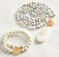 Nytt BOHEMIAN White AGATE Design Smykkesett ( Kjede, Armbånd )