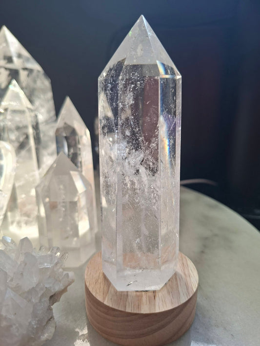 Brazilian Clear Quartz High Quality Tower , ca. 10x4cm - 250 gram
