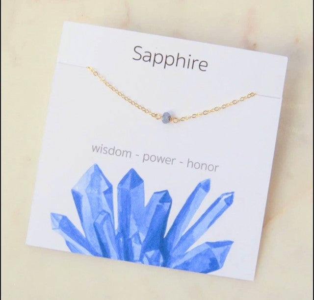 Nye 5 - 8mm Chipstone - Designkjeder - Gold Electroplated, Sapphire