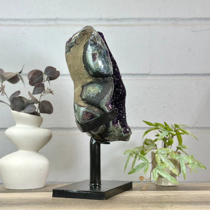 Top Quality Natural Uruguay Amethyt Geode Statemen Piece - MWS3146, 11.5Kg - 47.5 x 24cm