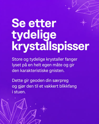 Valg av Ametyst Geode / Hva du bør se etter !