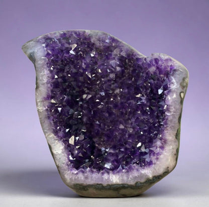 Large Natural Self Standing Artiga Amethyst Geode from Uruguay - STGE0088, 6kg - 24.5 x 25.5 x 17cm