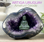 XL Natural Artiga Uruguay Amethyst Geode with Agate Shell, STGE0054, 8kg - 26x20x15cm