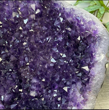 Large Natural Self Standing Artiga Amethyst Geode from Uruguay - STGE0088, 6kg - 24.5 x 25.5 x 17cm