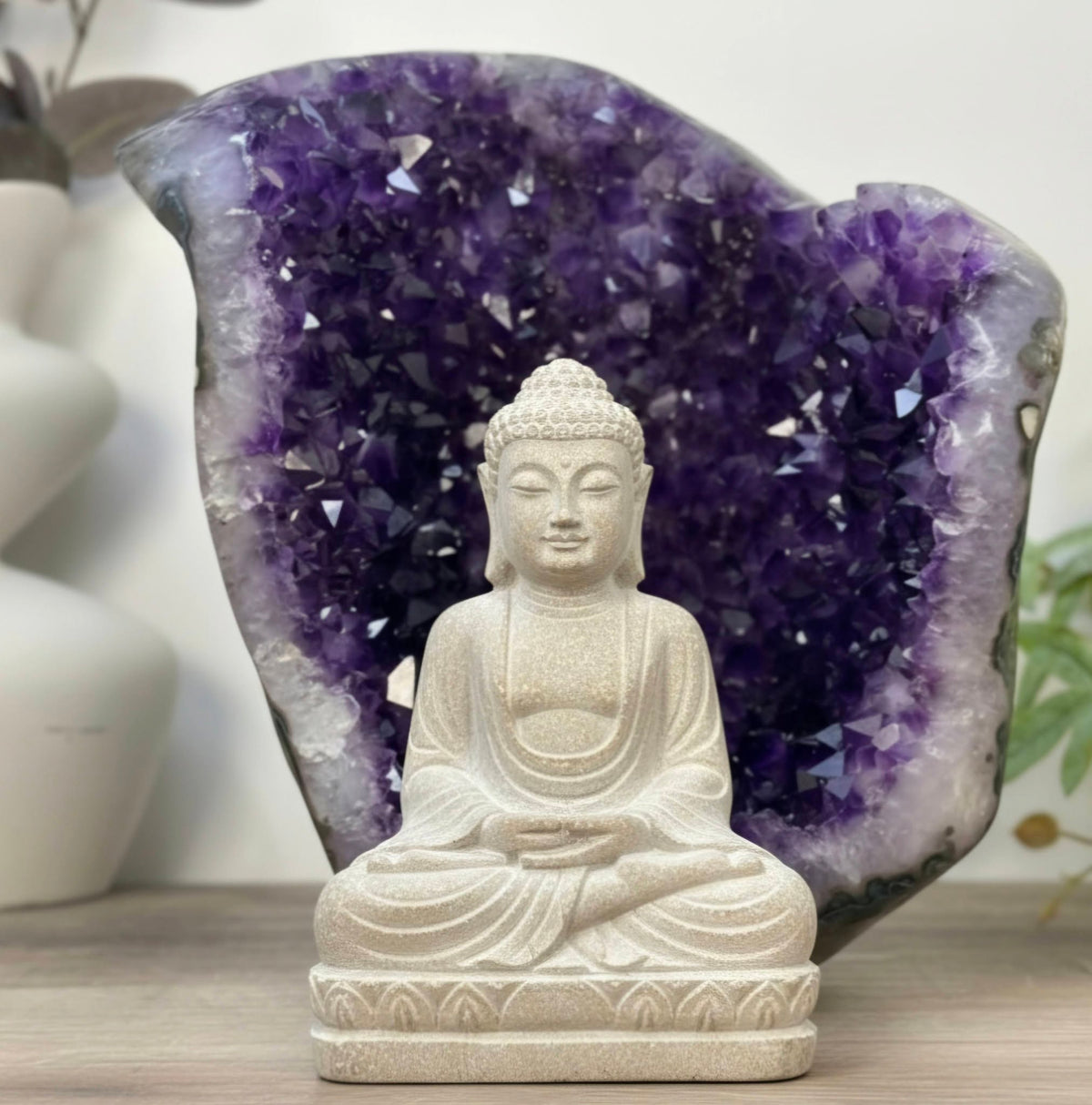 Large Natural Self Standing Artiga Amethyst Geode from Uruguay - STGE0088, 6kg - 24.5 x 25.5 x 17cm