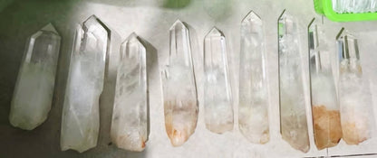 Custom Export Order for Jean - Daniel Favre, Geneva 9 x Clear / White Brazilian Raw Quartz Towers, AA+ Quality