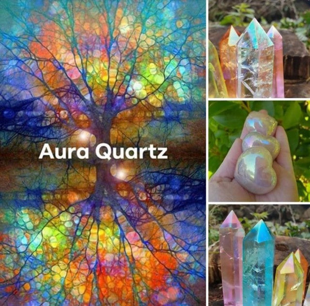 Aurakvarts TÅrnkrystall , Rosa Large  8 - 10 cm