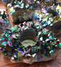 Large Brazilian Rainbow Titan Aura Cluster Quartz Telight - Candle Holder, ca. 1000gram - 18x16cm