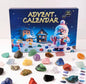 Christmas Advent Calendar 24 Days Natural Crystal Gemstones