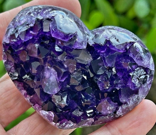 KAMPANJE / Supervakkert Deep Purple Brazilian Heart , ca. 150gram 65 - 70mm