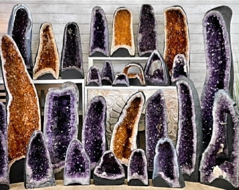 BRAZILIAN PREMIUM QUEEN AMETYST & CITRINE GEODE KAMPANJE, fra ca. 10kg - +50kg