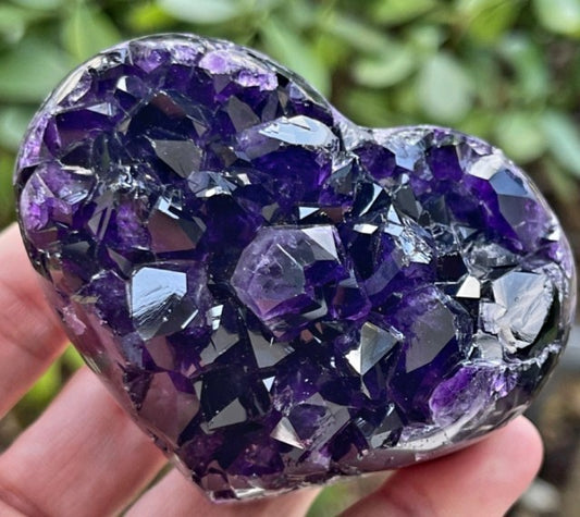 KAMPANJE / Supervakkert Deep Purple Brazilian Heart , ca. 350gram 80 - 85mm