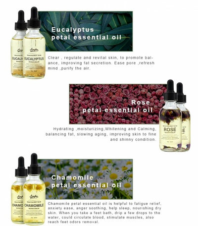 GREENLINE 100% VEGANSK Naturlig Rose Blomst - Planteolje, 60ml til Ansikt og Kropps SPA