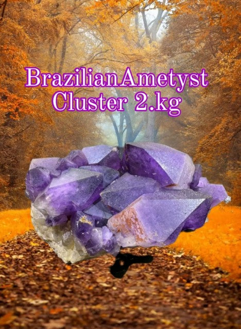 Supervakre BIG XL Brazilian Ametyst Cluster ca. 2.0 kg - 15x10x7cm