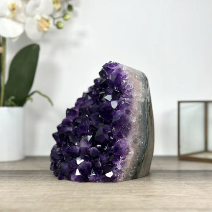 Natural Uruguayan Amethyst Cathedral with Large & Shinny Crystals - CBP1271, 15.5x12cm