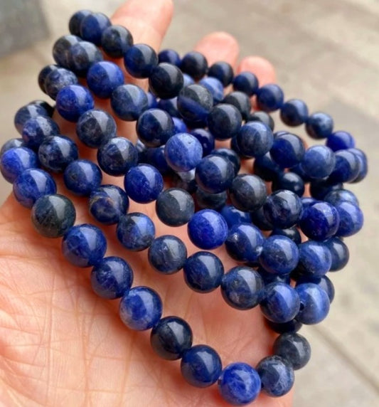 Enkelt og fleksibelt steinarmbÅnd, Sodalitt