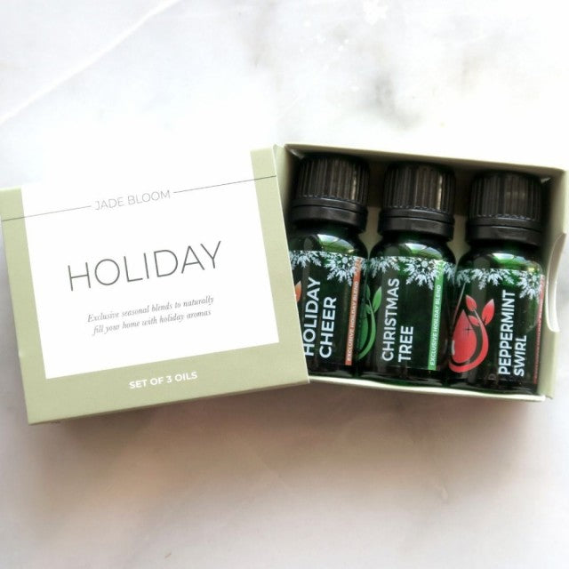 JADE Bloom Exclusive Holiday - Christmas Blend Pack ( 10ml Peppermint Swirl , 10ml Christmas Tree, 10ml Holday Cheer )