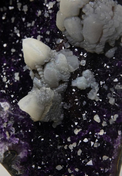 Unique Collection Grade Natural Amethyst with Rare Calcite Formation - AWS0958, 90x31x21cm