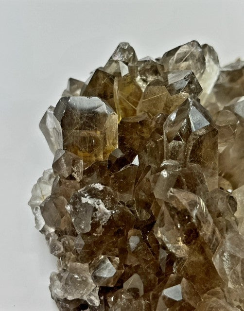 Eksklusive Brazilian AAA + High Quality Smoky Clear Rutilated Quartz Crystal Cluster, 900gram - 20x15cm