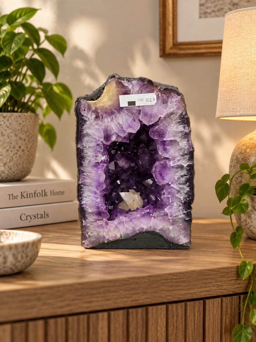 Amethyst Crystal Geode 1027 Premium Queen Grade 8.6kg H27xW19xD15cm