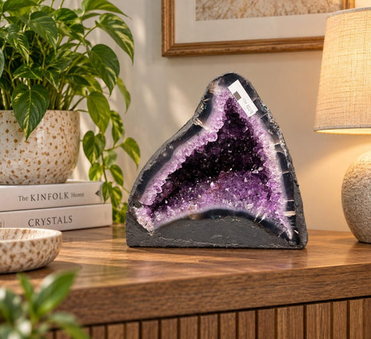 Amethyst Crystal Geode 1029 Premium Queen Grade 9.31kg H22xW25xD16cm