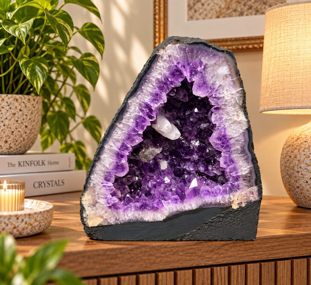 Amethyst Crystal Geode 1061 Premium Queen Grade 14.22kg H31xW28xD15cm