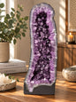Tall Amethyst Crystal Geode 1115 Premium Queen Grade 25.33kg H60xW25xD16cm