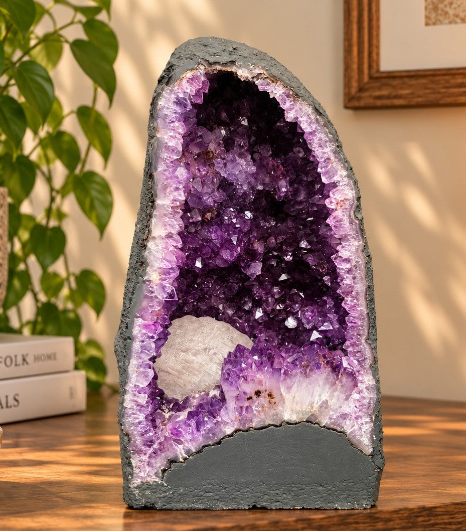 Amethyst Crystal Geode 1167 Premium Queen Grade 14.28kg H38xW21xD18cm