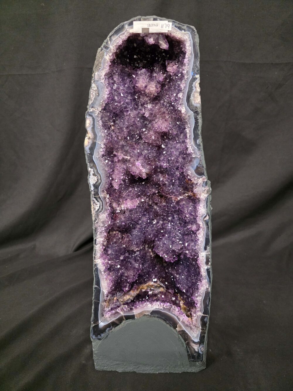 Tall Amethyst Crystal Geode 1179 Premium Queen Grade 12.37kg H49xW18xD17cm