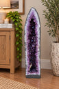 Very Tall Brazilian Amazon Amethyst Crystal Geode 1218 Premium Queen Grade 70kg – H98xW25xD26cm