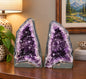 Amethyst Crystal Geode PAIR 1185 &amp; 1186 Premium Queen Grade 16kg each – 32kg in total H39xW24xD17cm