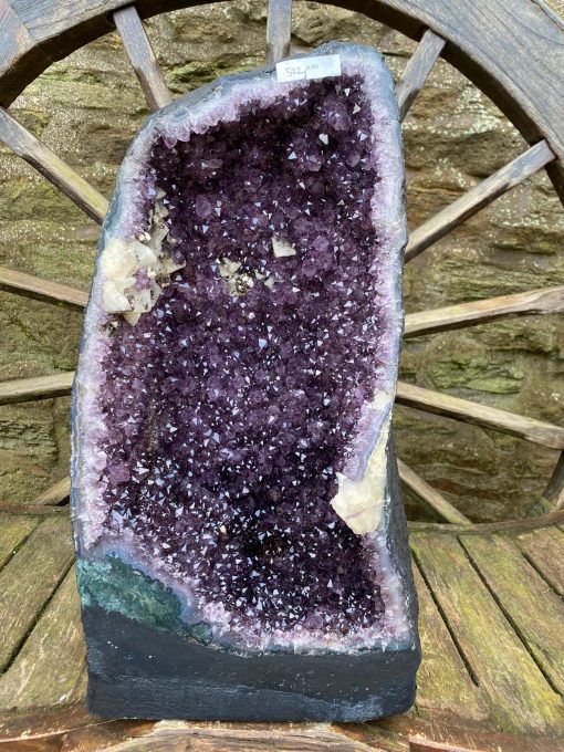 Tall Amethyst Crystal Geode 522 Premium Queen Grade 24.34kg – H50xW27xD21cm