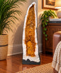 Tall Citrine Geode 358 Crystal Cluster Druzy Premium Grade 29.84kg H56xW23xD23cm