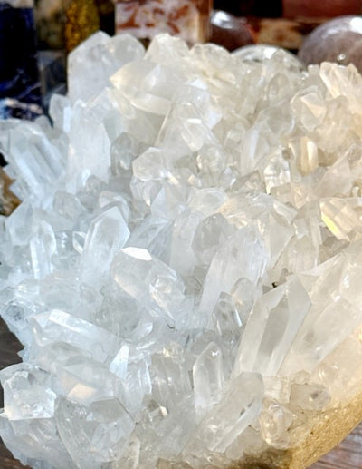 Stort og unikt Brazilian Clear Quartz Cluster, 35x20cm - 5.5kg