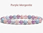 Enkelt og fleksibelt steinarmbÅnd, Purple Morganite